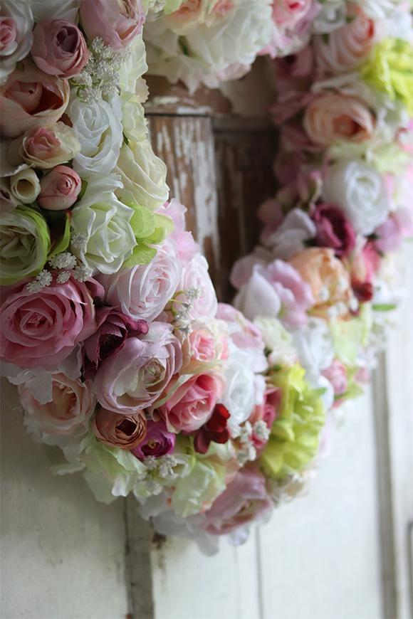 Fedrita Heart, kwiatowa dekoracja serce, wym.60x60cm