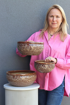 OD RĘKI Berne, komplet donic ceramicznych, kpl.3szt