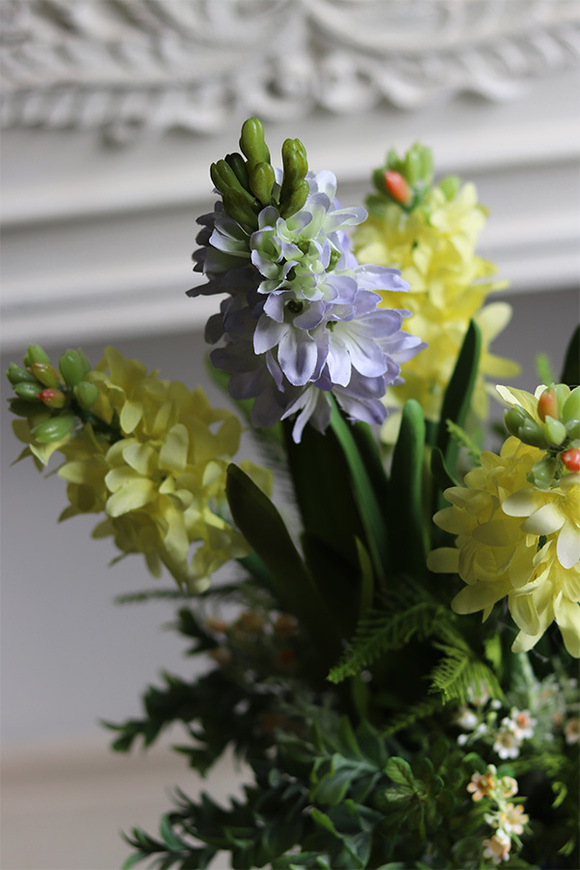 Wiosenne Morlano, hiacynty w wazonie