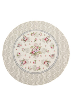 Rose Palace Beige, obrus gobelinowy serweta okrągła, śr.140cm