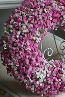 Balletina Pink, delikatny kwiatowy wianek na drzwi