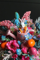 Turkusowa Wiosna, stroik wielkanocny z zajączkiem