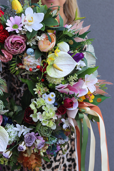 Ogrodowe Cuda, duży wianek dekoracyjny