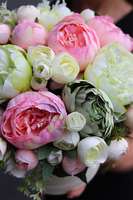 dziewczęcy flowerbox, Pudrovano, wys.34cm 