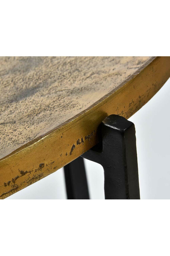 Negro Gold A, stolik z aluminium, wym.84x84x51cm