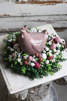 Kurka Wodna, stroik wielkanocny, śr.32cm