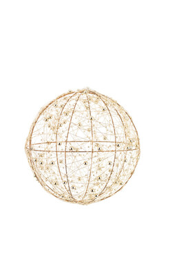 Glimmeria Gold B, kula dekoracyjna LED, śr.20cm