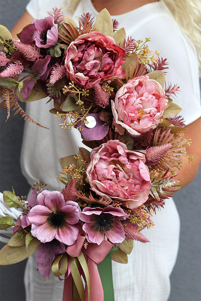 Freolia, asymetryczny wianek na drzwi