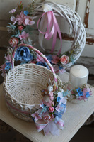 Ukrena, wiosenny wianek na drzwi, śr.31cm