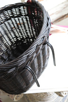 kosz rowerowy z dekoracją, Nedra, wym.24x30x37cm