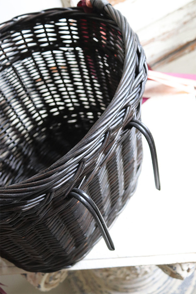 kosz rowerowy z dekoracją, Nedra, wym.24x30x37cm