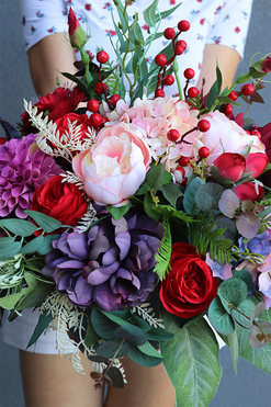 Laos Englano 2, dekoracja nagrobna w naczyniu, wym.47x70cm