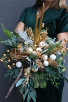 Geolina Gold, stroik świąteczny LED