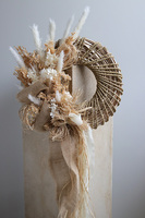 Boho Art, dekoracyjny wianek z suszem