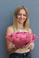 Paper Flower B, ręcznie robiony kwiat papierowy, wym.32x15cm