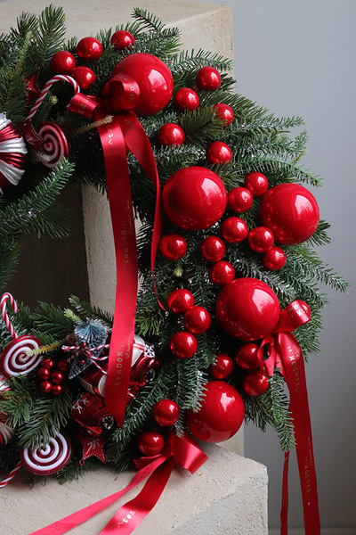 Lollypop&Ferrari, świąteczny wianek dekoracyjny