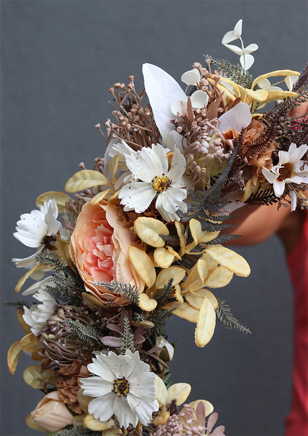 Subtelle Autumn, zielony wianek na obręczy