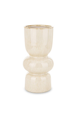 Athena C, ceramiczny wazon biały, wys.30cm