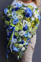 Blue&Lime, bogata wiązanka nagrobna