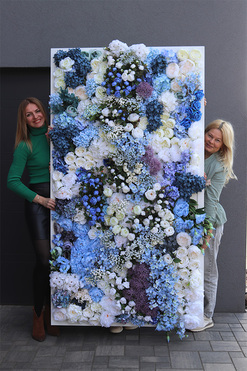 Hellera Blue, jednostronna rama dekoracyjna, wym.200x110cm