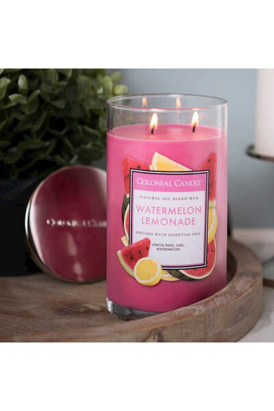 Colonial Candle, sojowa świeca zapachowa w szkle, Watermelon Lemonade
