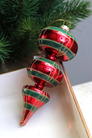 American XMAS, szklane bombki w pudełku