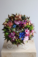 Stasia, kwiatowy wianek na drzwi