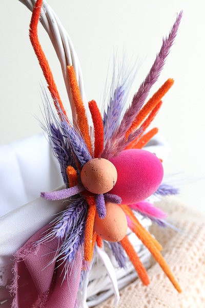 Kreolia, dekorowany koszyczek wielkanocny