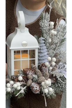 Kolumbarium Winter, lampion nagrobny LED, wys.33cm