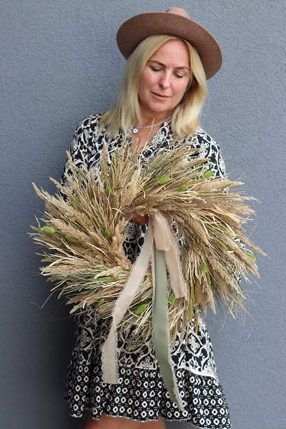 Naturella, dekoracyjny wianek z suszem