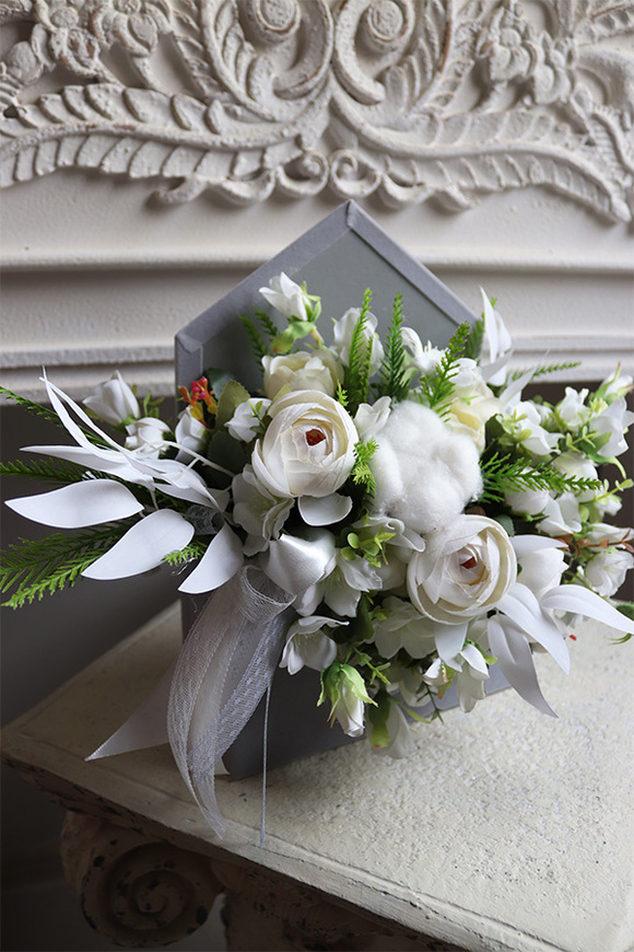 koperta / kompozycja flowerbox Leduna, wym.29.5x30cm