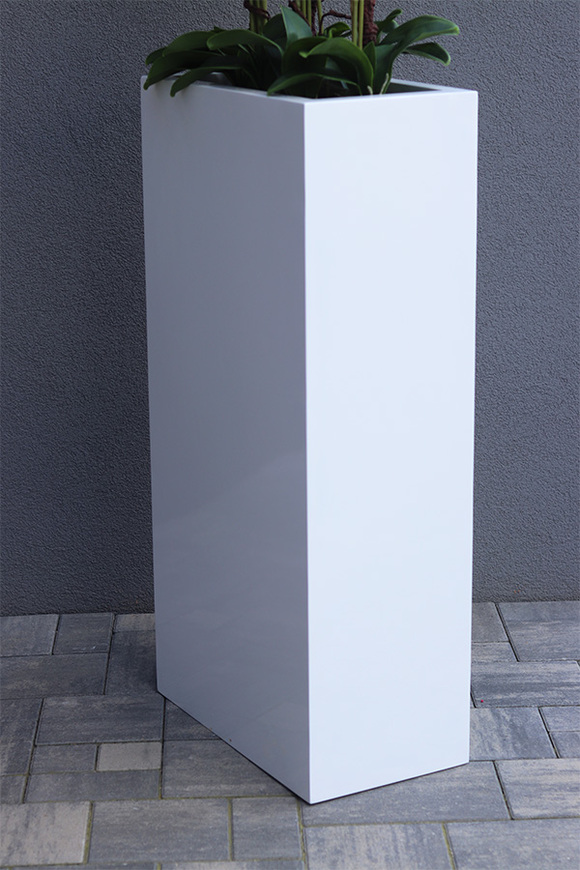 Fiberglass Grande Quadrina, ekskluzywny wysoki biały storczyk