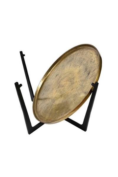 Negro Gold A, stolik z aluminium, wym.84x84x51cm