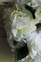 Biella Hydrangea, wianek z białych hortensji, śr.30cm 