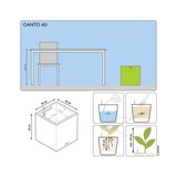 Canto, doniczka z nawadnianiem