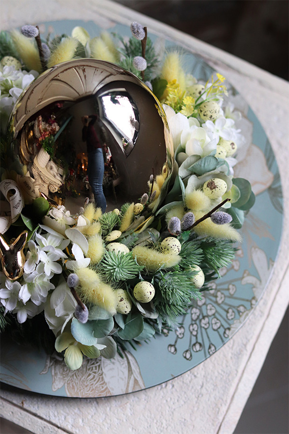 stroik wielkanocny, Wiosenna Chwila, śr.33cm 