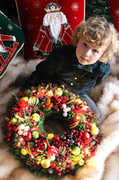 Świąteczny Kolor 2, bożonarodzeniowy wianek LED