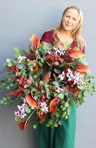 Kalle Miedziane, wieniec / wiązanka pogrzebowa, śr.80cm