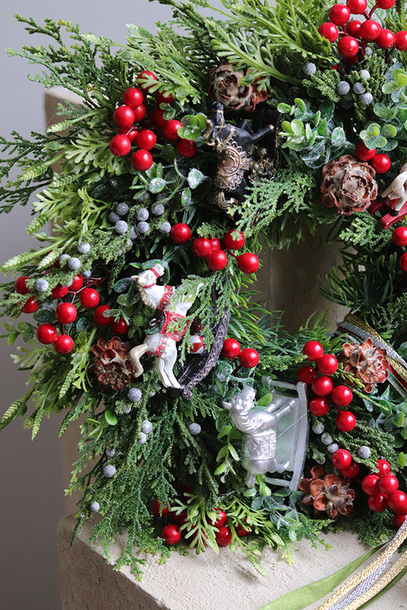 Hej Koniki, świąteczny wianek dekoracyjny