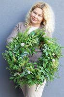 Green Kongo, zielony wianek z eukaliptusem