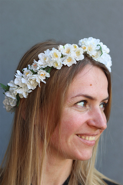 elegancki wianek na głowę Blancana, rozmiar uniwersalny