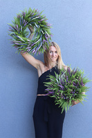 Wrzośce, komplet jesiennych dekoracji, kompozycja & wianek 