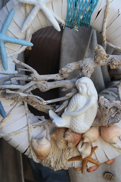 Syrenka, marynistyczny wianek do powieszenia na drzwiach