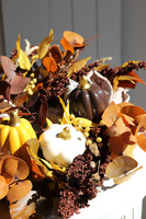 Boho Pumpkins, dekoracyjny wianek ze stabilizowanych roślin, śr.40cm