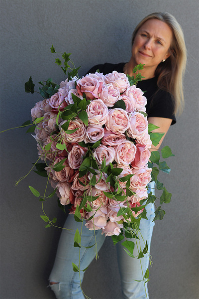 Pastelle Roses, wiązanka nagrobna