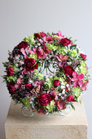 Martyna, kwiatowy wianek na drzwi