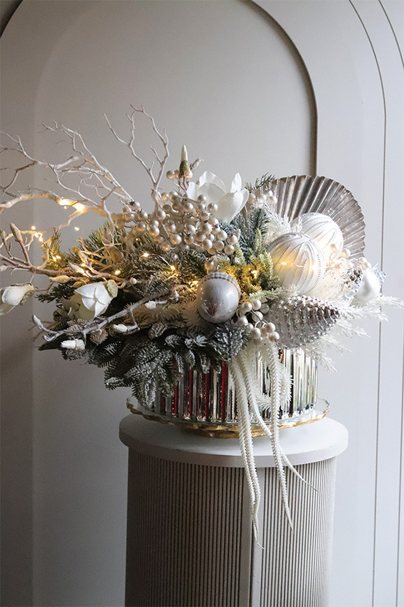 Landia Silver Lux, zimowa kompozycja w osłonce LED