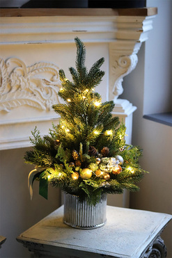 Mini Xmas Tree, realistyczna choinka świąteczna z przybraniem LED, wys.54cm 