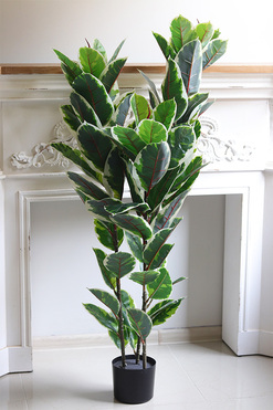 Figowiec Albino, sztuczna roślina drzewko, wys.130cm