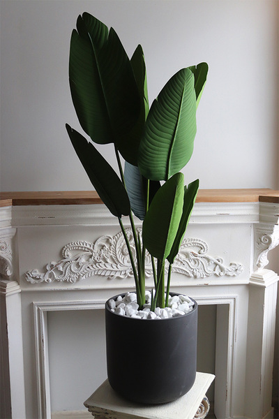 Bambus, sztuczna roślina w osłonce z tworzywa